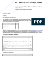 Political Science With Concentration in Paralegal Studies - BS