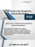 Ticket de Maquina Registradora