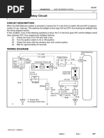 Taillight Control Relay Circuit