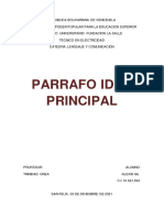 Parrafo Idea Principal - Alexis Gil