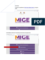 Proceso de Reinscripcion en Mige