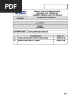 Assignment: Fakulti Teknologi Kejuruteraan Mekanikal Dan Pembuatan Universiti Teknikal Malaysia Melaka