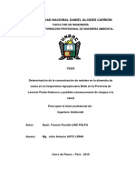 Universidad Nacional Daniel Alcides Carrión: Escuela de Formación Profesional de Ingeniería Ambiental