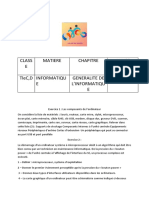 Généralité Infos Tle