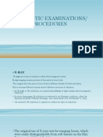 Diagnostic Prodecures X Ray Utz CT Scan Mriecgeeg