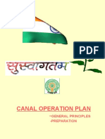 Canal Operation Plan