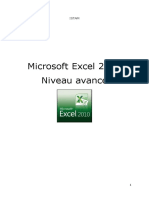 Formation Excel 2010 Avance - 0