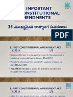 25 Important Constitutional Amendments