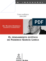 Domenech-Pensamiento Estético de Lorca