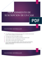 Procedimiento de Suscripcion de Un Cam