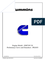 Engine Model: ISM 385 30 Preliminary Curve and Datasheet: FR2855