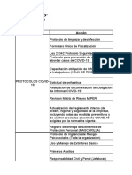 Plan de Trabajo Prevención de Riesgos - DBS