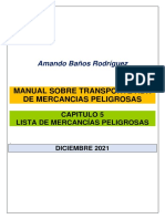 Capítulo 5. Lista de Mercancías Peligrosas