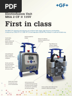 First in Class: Electrofusion Unit MSA 2 CF at 115V