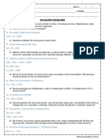 Problemas de Matematica Multiplicacao 4o Ano Respostas1