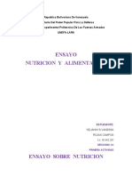 Ensayo Nutricion y Alimentacion