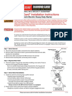 Diamond Gard Installation Instructions: Mitsubishi Electric Heavy Duty Starter