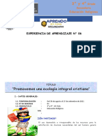 Planificador Exp. de Aprendizaje N6 - 3° y 4°