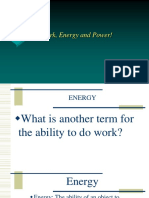 Work Power and Energy