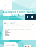 Evaluación e Intevernción en Deglución