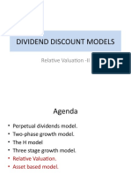 Dividend Discount Models: Relative Valuation - II