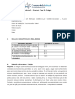 Relatório Final de Estágio Curricular Supervisionado - Plano Emergencial