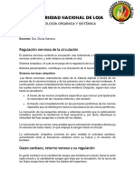 Fisiología, Regulación Nerviosa de La Circulación