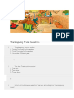 Thanksgiving Trivia Questions