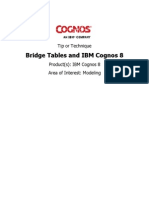 Bridge Tables and Cognos 8