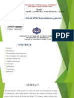 Underground Falut Detector Based On Ardunio: Vii Sem Project Work Phase - 1 and Project Work Seminar (17eep78)