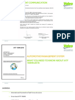 Valeo IATF Communication To Suppliers