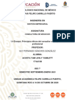 1.4 Ensayo - Principios Éticos Del Consultor en Su Práctica Profesional