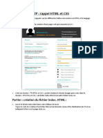 TP Rappel HTML Et CSS