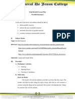 Parallel Structure - Lesson Plan - Vil Daril Santos