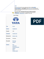 Tata Group (Disambiguation)