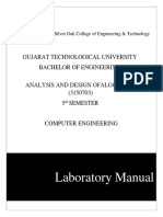 Analysis and Digital Algorithm Lab Manual