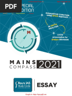 Rau's Mains Compass - 2021 Essay