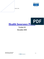 Policy On Health Insurance