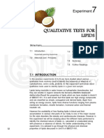 Qualitative Tests For Lipids: Experiment