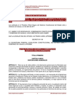 Ley de Planeacion, Desarrollo Administrativo y Servicios Publicos Municipales (Dto Ref 1202 Aprob LXIV 15 Ene 2020 PO 9 8a Secc 29 Feb 2020)