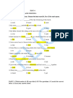 Practice Test 4 Paper One