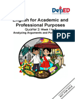 English For Academic and Professional Purposes: Quarter 2