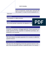 Unit 3: Annuities