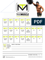 True Muscle Calendar