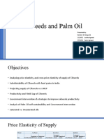 Oil Seeds and Palm Oil: Presented By: Section: G Group: 11