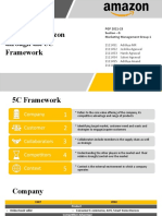 Analysing Amazon Through The 5C Framework: PGP 2021-23 Section - G Marketing Management Group 1