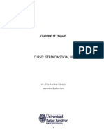 Cuaderno de Trabajo Gerencia Social III 2011