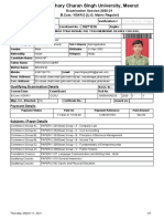 Examination Session 2020-21: Exam Form # Verification #