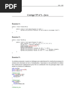 Corrigé TP N°1 - Java: Exercice 1