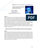 ADN, Herramienta para Resolución de Procesos Judiciales